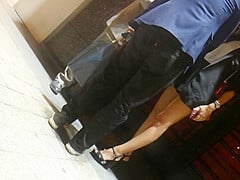 Hot Brunette, Sexy Legs In High Heels