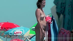 Hot young chick at the beach very hot hunter