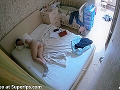 Ipcam Slavic Girl Masturbates Alone On Her Bed