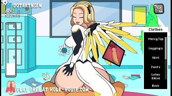 Mercy [Overwatch] Full Scene Creampie Compliation Moaning Orgasms – Hole House Game [Rule 34, Hentai, Cartoon]