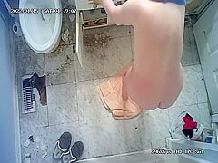 Milf mature wife barhroom nude shower cam