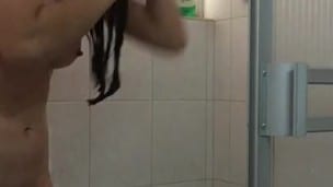 my neighbor shares a video with me while taking a shower