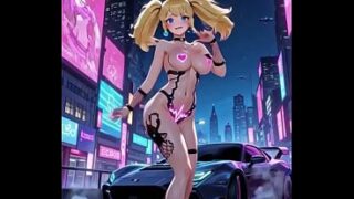 Princess Peach Cyberpunk Version Dance (Ai Animation)