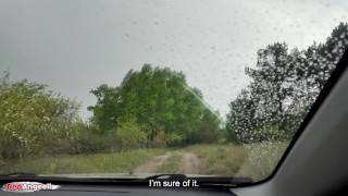 Rainy Day ThroatPie: Hitchhiker’s Deep Throat Car Training