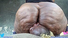 Sally jumps and slams her ass on Slutty’s face multiple times