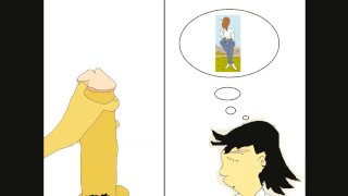 Sex Animation of Solo Male Masturbation while Fantasizing about Women