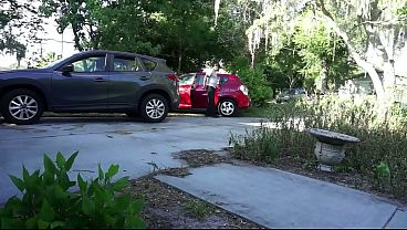 Sexy White Housewife Christina Gives Black Delivery Driver More than a Tip BBC