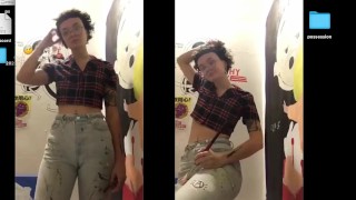 slut in her paint studio