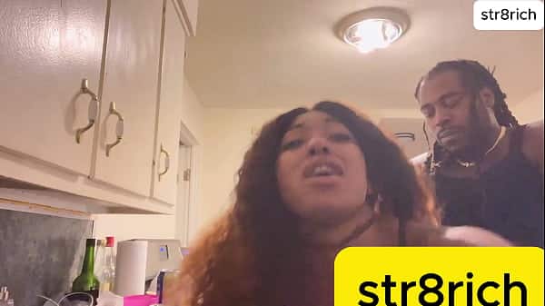 Str8rich Doggy Style Anal in Kitchen hot ebony teen FOR HALLOWEEN PARTY