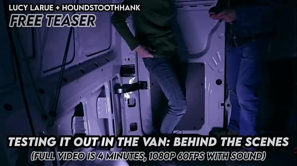 Testing It Out in the Van Behind the Scenes