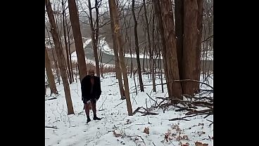 Things I did privately for free in my snowy backyard a little more naked looking around this time of the year last year 1