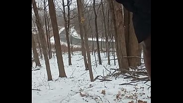 Things I did privately for free in my snowy backyard a little more naked looking around this time of the year last year 2