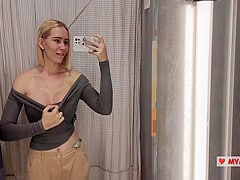 Try On Haul Transparent Clothes Completely See-through. At The Mall. See On Me In The