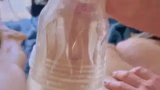 Two Cocks Double Cum Sharing a Toy