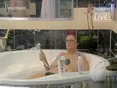 Curvy Big Step brother contestant bathes topless