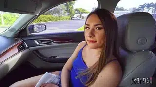 Cute Leggy Waitress Mackenzie Mace Gets Fucked In The Car