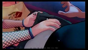 Hooked [ Hentai Game ] Ep.1 GOTH GIRL pull my COCK for my FIRST PORNSTAR INTERVIEW !