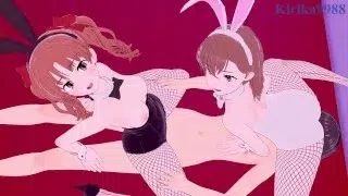 Mikoto Misaka and Kuroko Shirai and I have intense 3P sex – A Certain Scientific Railgun Hentai