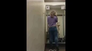 Nerdy Quiet Girl Behind Counter Sucks & Fucks a Customer for a Creampie