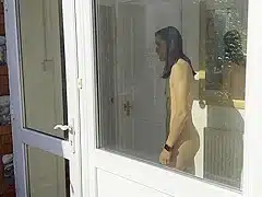 Peeping Tom Gets Caught And Legs It Down The Garden Path