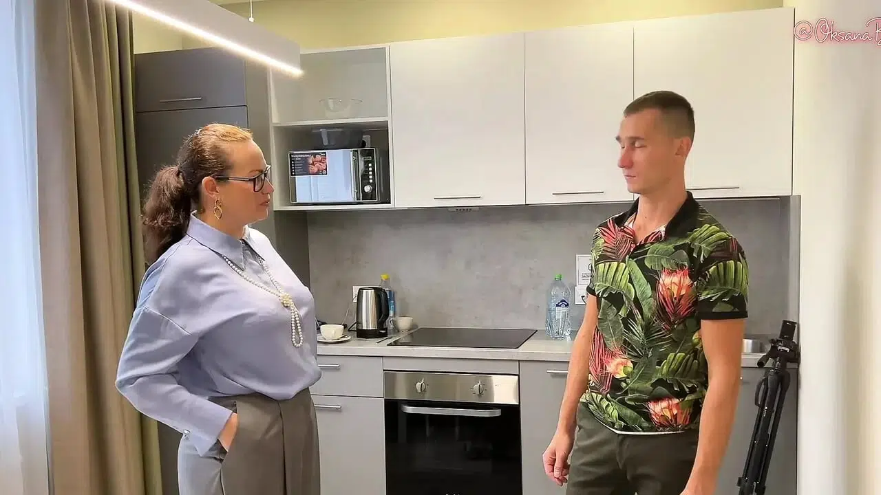 Quiet, quiet! You’ll wake my mommy!  Hotel guest fucked the beautiful hostess and her cute stepdaughter!