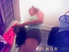 She took a hot shower