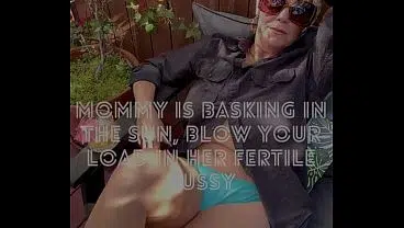 step Mommy Is Basking In The Sun, Blow Your Load In Her Fertile Pussy