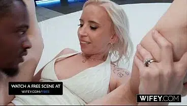 WIFEY Tight Blonde Hotwife Norah Nova Gets Filled Up By Massive BBC In Front Of Hubby