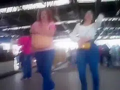 Brazilian girl big booty in thigh jeans