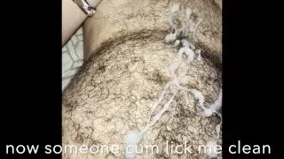 hairy guy big cock cums inside tight condom twice PLUS two bonus cumshots