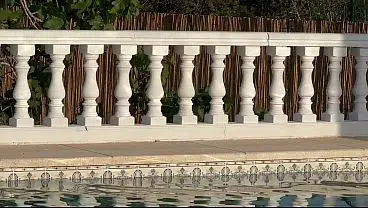 I Fuck My Black Stepsister in the Pool and She Swallows All My Cum – Freaky Maria