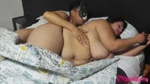 stepmother to be fucked in hotel for business trip by stepson