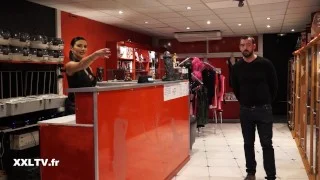 Ania Kinski, the busty and naughty sex shop seller