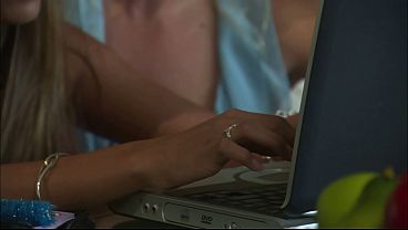 Blonde big tits milf riding cock