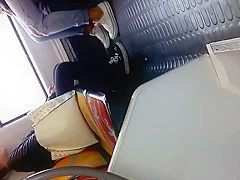 Candid french arab girl in canvas and converse