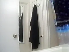 Chubby aunty reveals her big melons in the bathroom