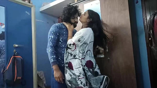 Desi Couple Share Sweet Kisses And Gentle Touches While Standing