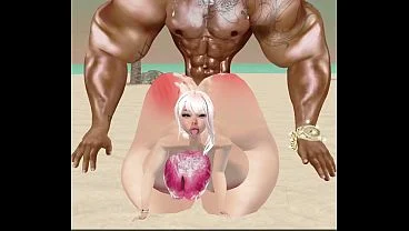 Follando nena en la playa