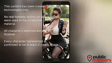 I picked up a handsome guy with a big cock, a couple hundred dollars, a blowjob and he fucked me hard on my bike! [AI]