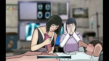 Konoha Milfs part 9 – Shizune Giving me a handjob while Hinata watches