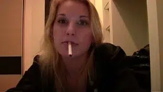 Luba Love Amateur Blonde Smokes &Amp; Teases Webcam Fans Sfw