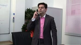 Stacey Saran And Chloe Delaure Fuck The Boss In The Office