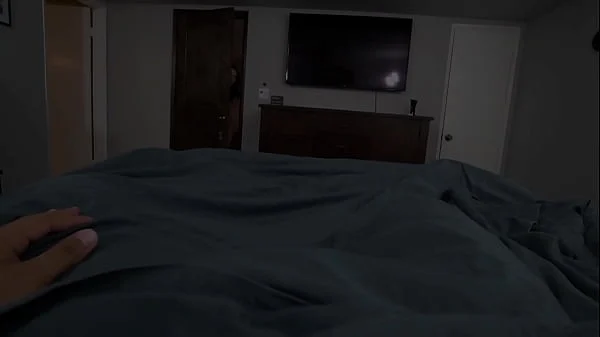 Stunning stepmom Krissy Lynn doggystyle POV banged after BJ