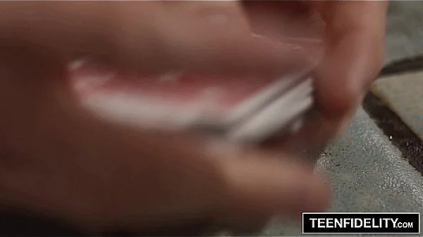 TEENFIDELITY Kate England Plays Strip Poker With StepDad