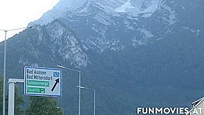 Two naughty amateurs outdoors – FunMovies