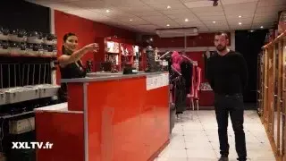 Ania Kinski, the busty and naughty sex shop seller