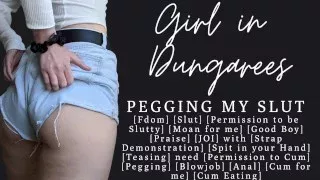 ASMR | JOI and a fucking for my goodboy peg slut | CEI | JOI