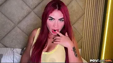 Beautiful redhead Alejandra Palacios with perfect tits and a round ass is a nymphomaniac – POVLatinGirl