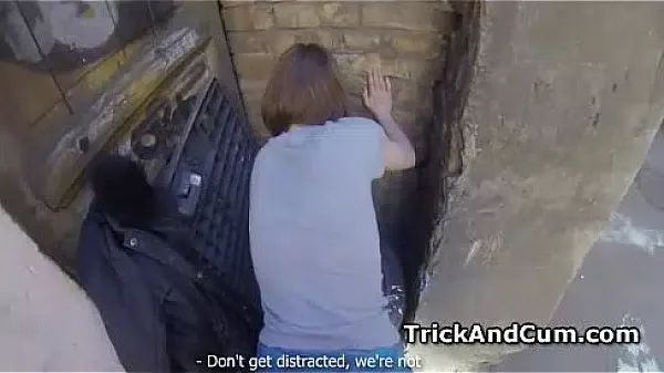 Crazy Ruslana having sex on spy glasses outdoor