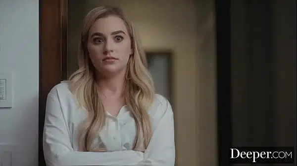 Deeper. Busty blonde dominates sub